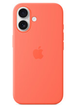 Apple iPhone 16 Series Silicone Case with MagSafe Tangerine 16