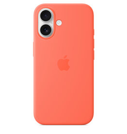 Apple iPhone 16 Series Silicone Case with MagSafe Tangerine 16