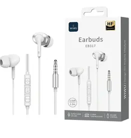 3.5mm Stereo Wired Earbuds EB317 - White