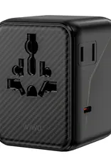 45W Warrior GaN Universal Adapter 1xUSB-C 2xUSB-A Cable