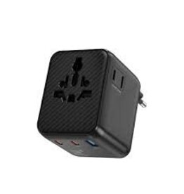 25W Warrior GaN Universal Adapter 3xUSB-C 2xUSB-A