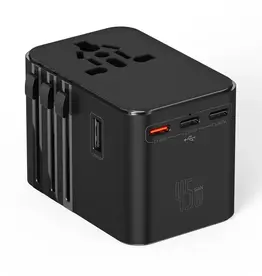 Wiwu 45W GaN Universal Adapter 2 USB C & 2 USB A