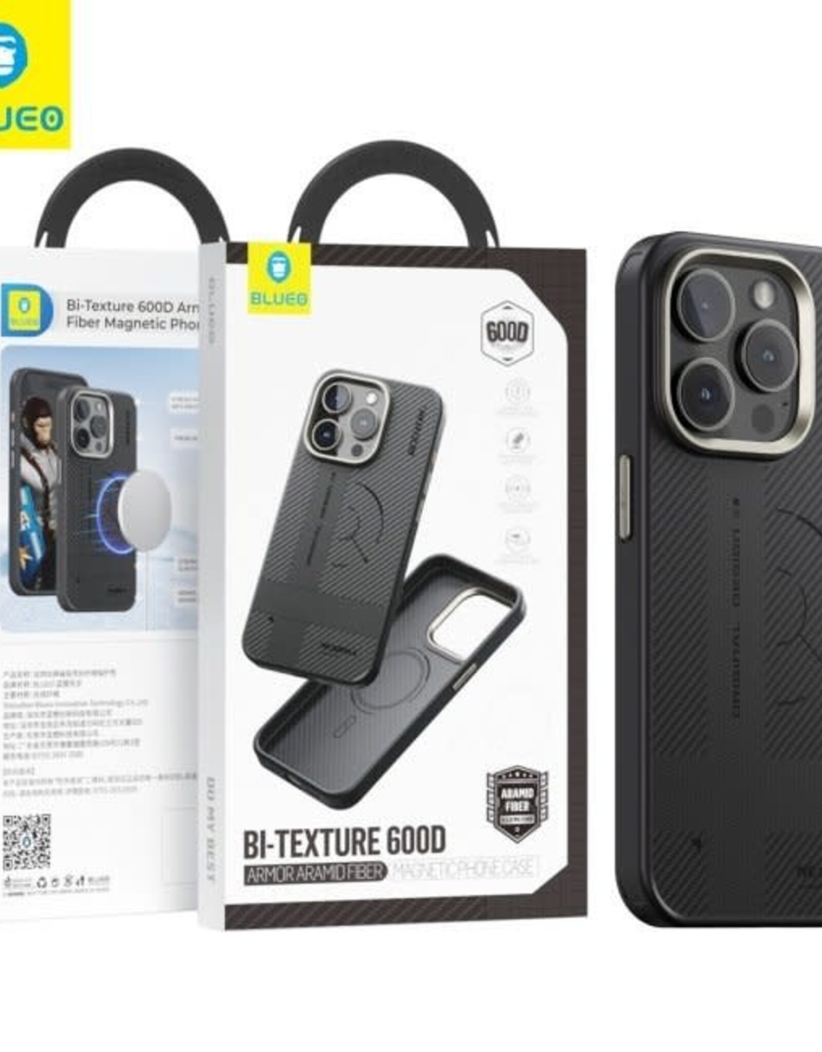 iPhone 15 Series BLUEO Armor Aramid Fiber Anti-Drop Case