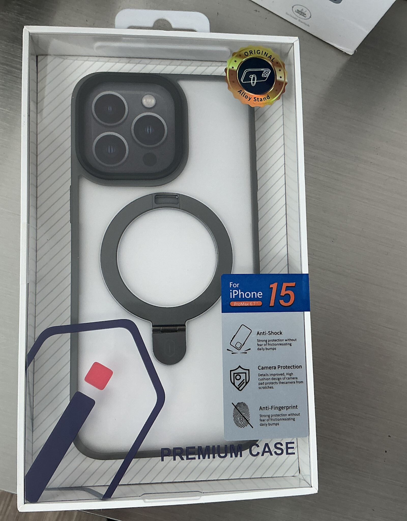 Wiwu premium case 15 pro max grey