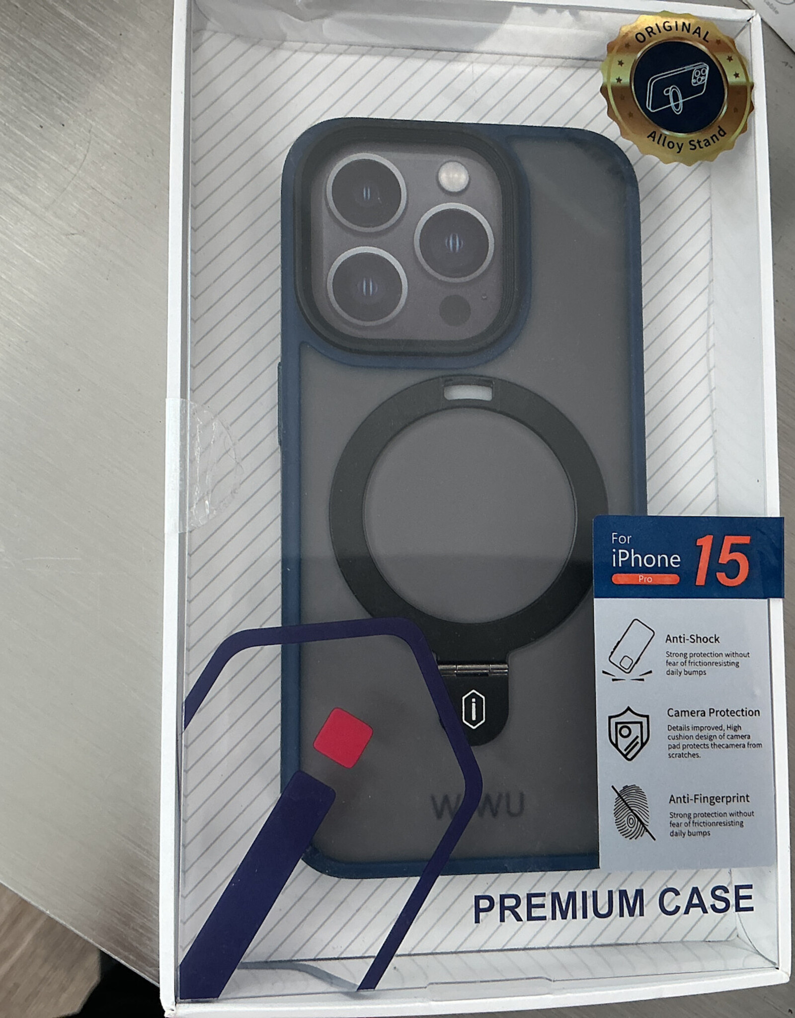 Wiwu premium case 15 pro blue