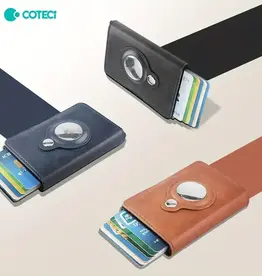 Coteci Mini Wallet (Works with AirTag anti-theft locator) Blue