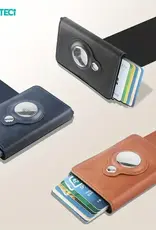 Coteci Mini Wallet (Works with AirTag anti-theft locator) Brown