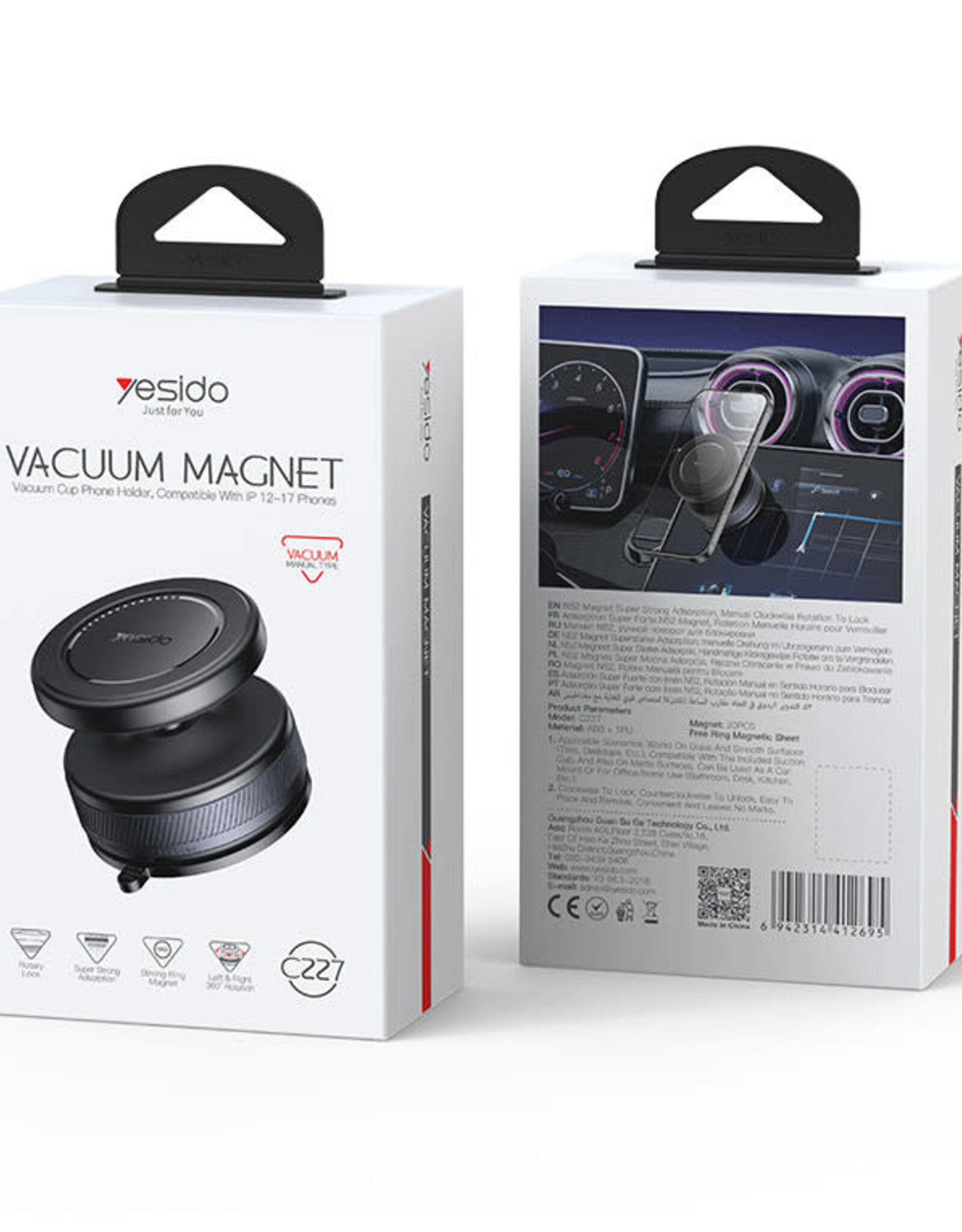 Manual Rotating Vacuum Suction Cup Bracket