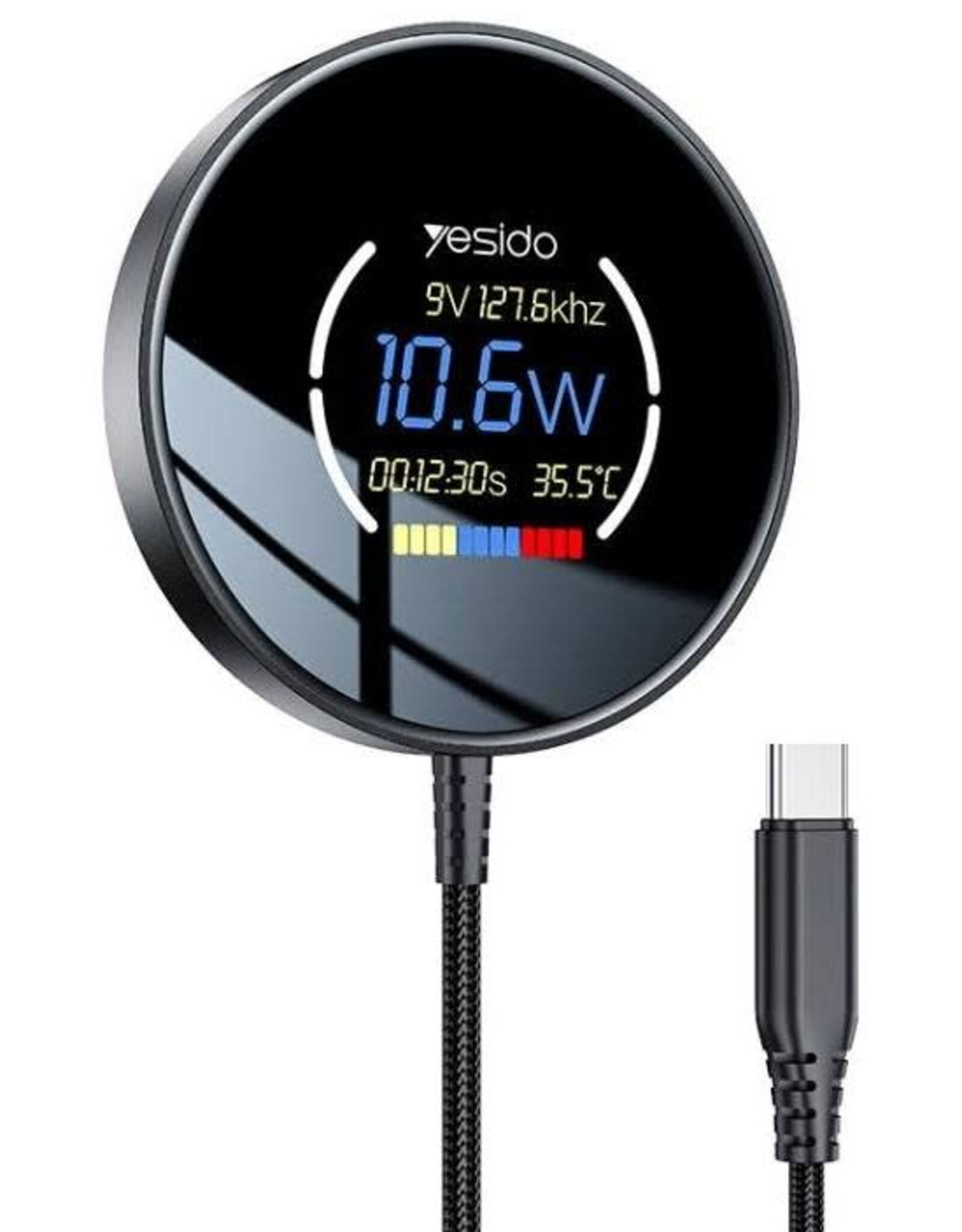 Digital Display Magnetic Wireless Charger