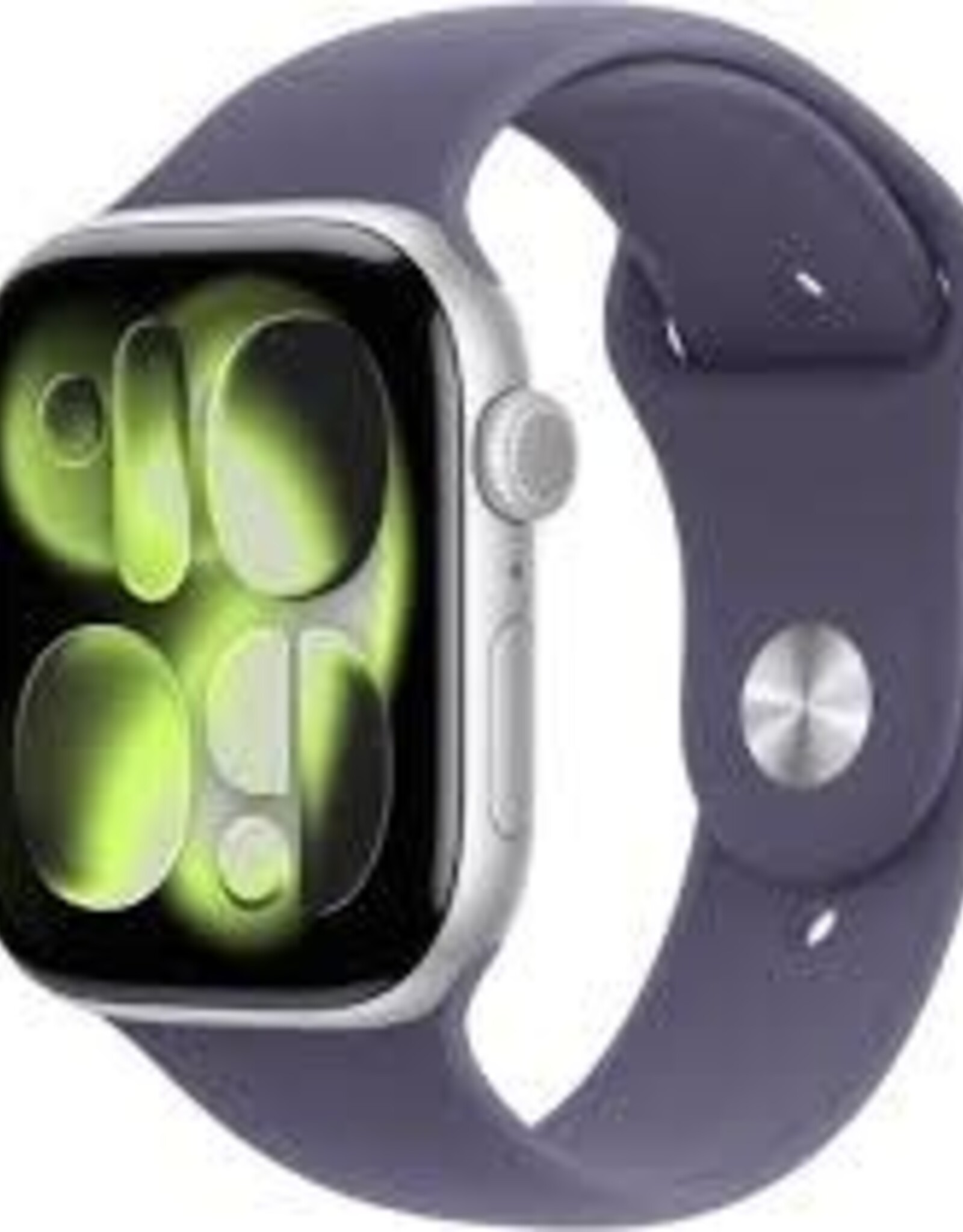 Apple Watch Series 11 46mm Silver Aluminum Case Purple Fog Sport Band