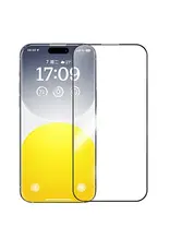 Baseus Corning Series Full-Coverage HD Tempered Glass Screen Protector with Built-in Dust Filter for IPhone 16/15 Series Clear 15/16 Plus