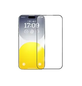 Baseus Corning Series Full-Coverage HD Tempered Glass Screen Protector with Built-in Dust Filter for IPhone 16/15 Series Clear 15/16 Plus