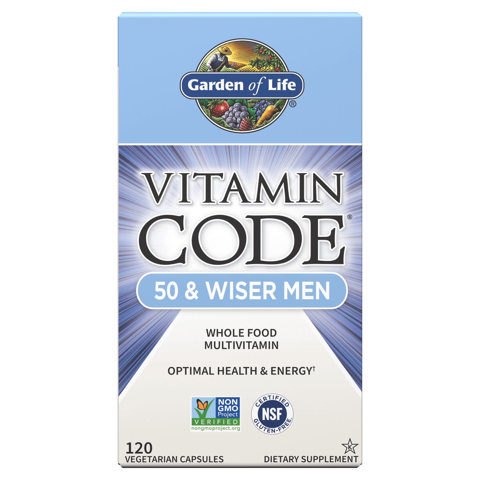 Garden Of Life Vitamin Code 50 and Wiser Men 120ct