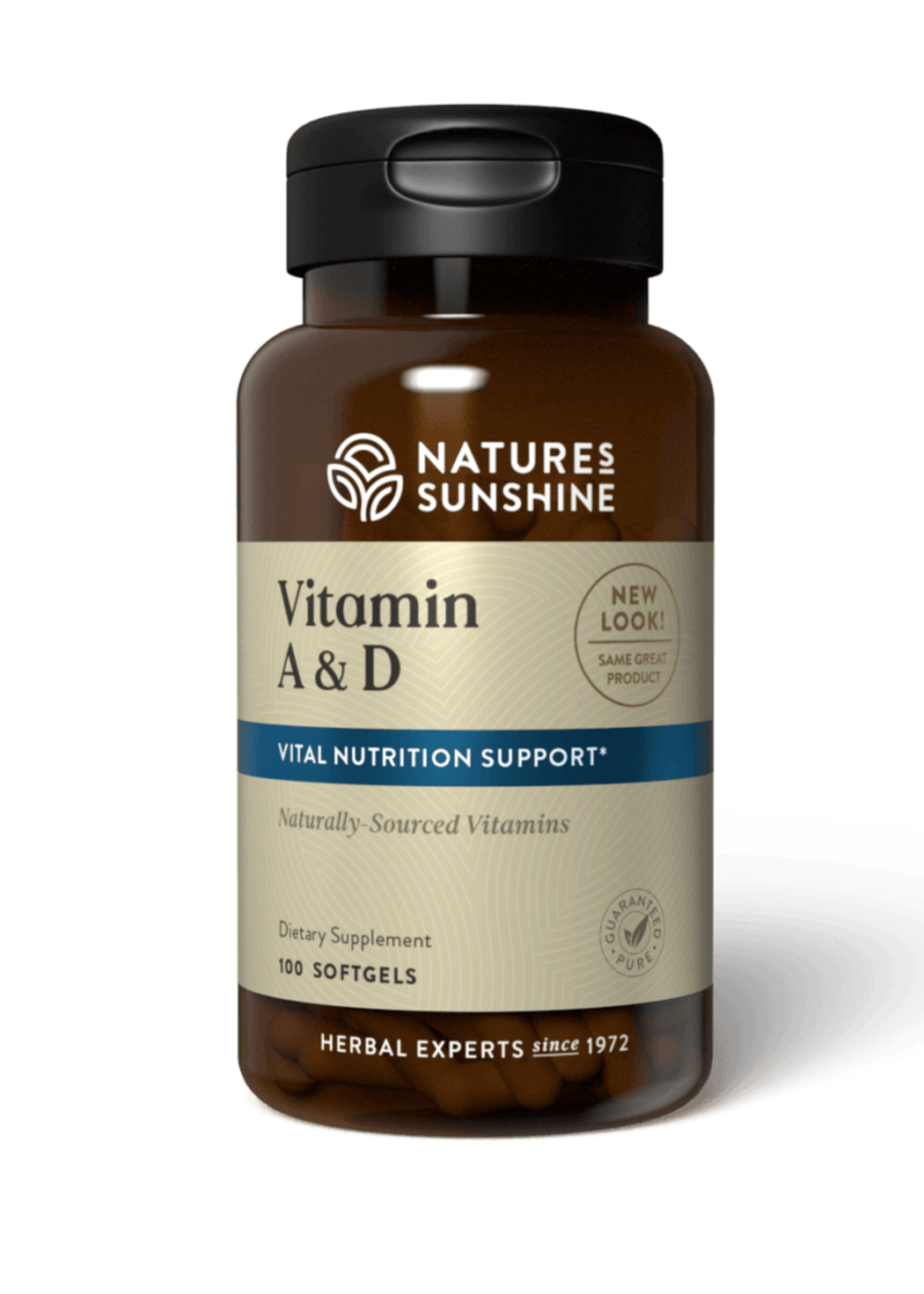 Nature's Sunshine Vitamin A & D (10,000/400 IU) (100 softgel caps)