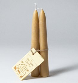 SHORT BEESWAX TAPERS