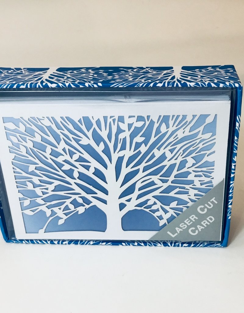 BOX LASER CUT TREE OF LIFE CARDS