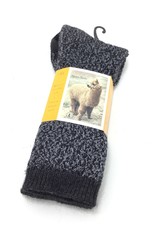 LARGE CHARCOAL BLACK TWIST SOCK