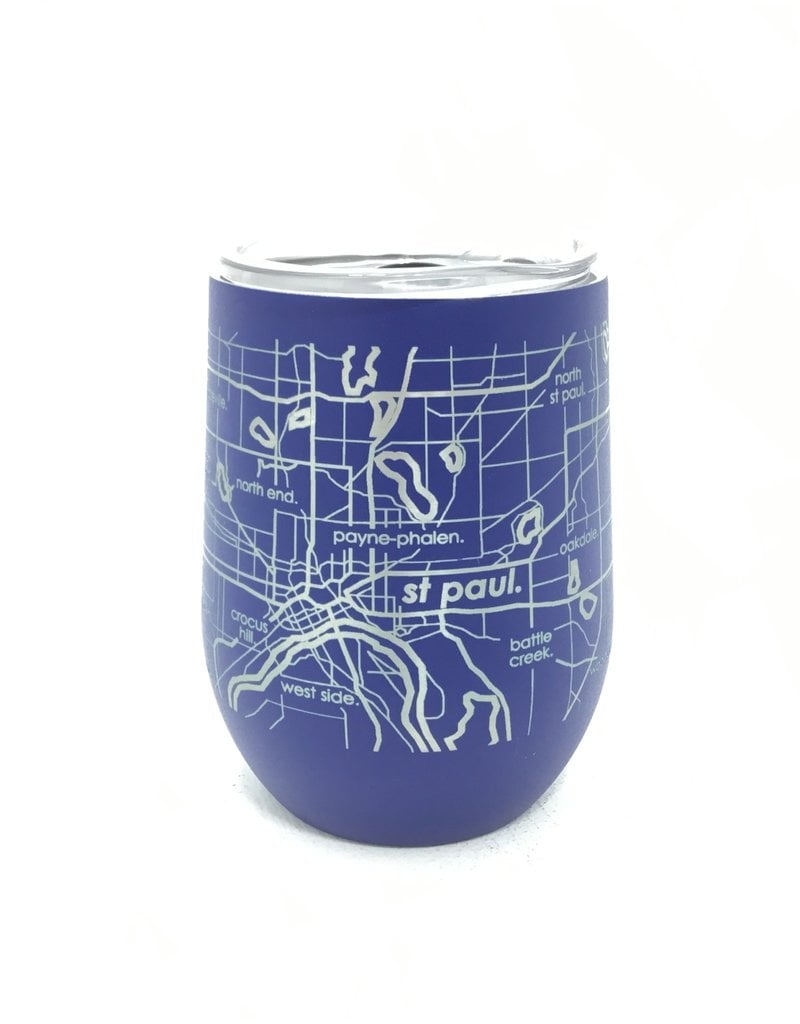 WELLTOLD MPLS/ST PAUL, MN INSULATED WINE TUMBLER MIDNIGHT BLUE