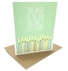 APARTMENT 2 CARDS LOST COUNT BIRTHDAY CARD