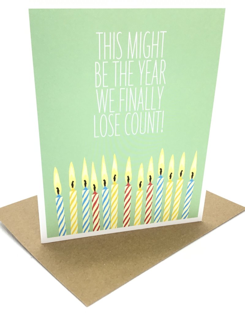 APARTMENT 2 CARDS LOST COUNT BIRTHDAY CARD