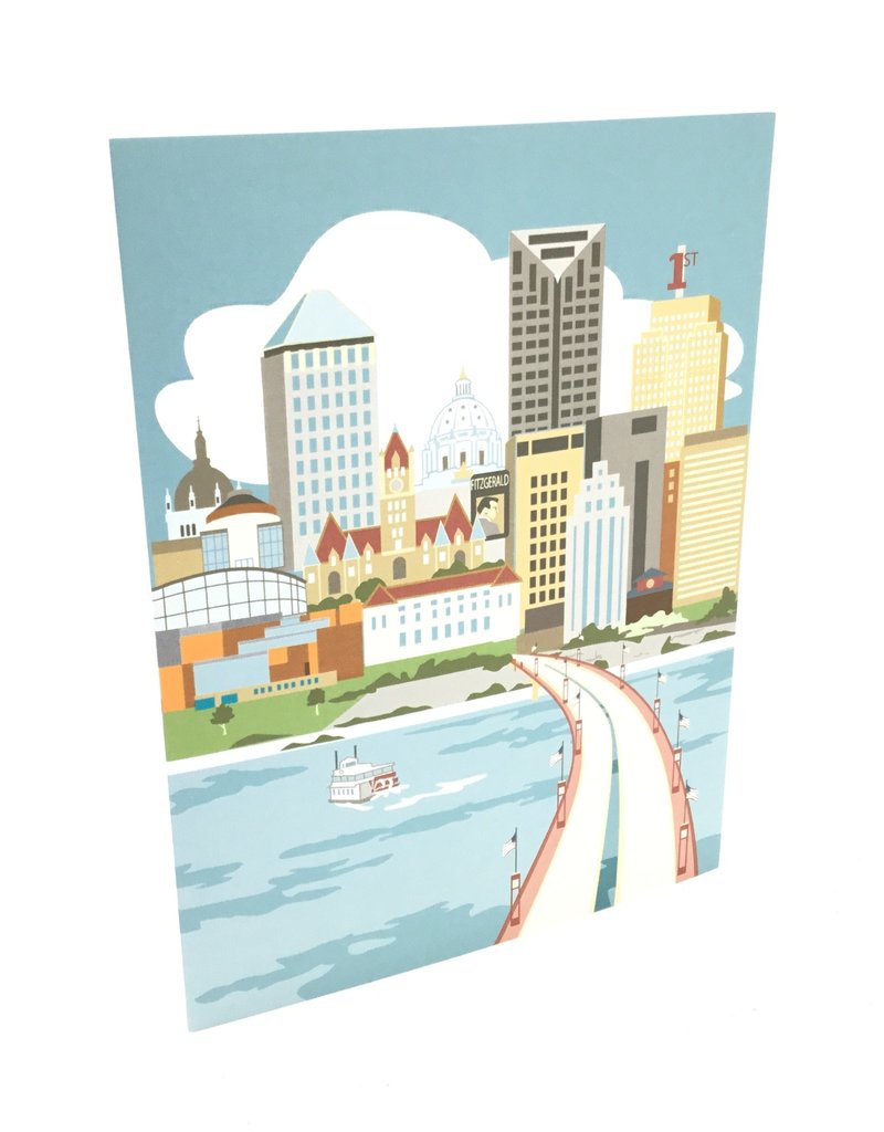 CINDY LINDGREN ST PAUL RIVER VIEW CARD