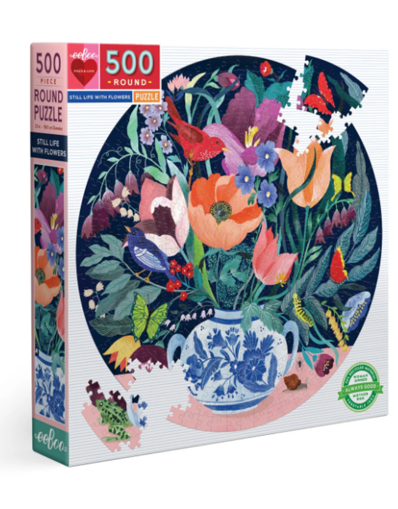 STILL LIFE WITH FLOWERS 500 PC PUZZLE