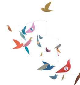 MULTI COLOR BIRDS PAPER MOBILE