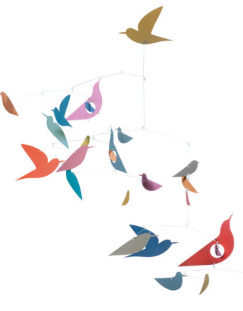 MULTI COLOR BIRDS PAPER MOBILE