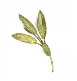 SAGE LEAF BROOCH