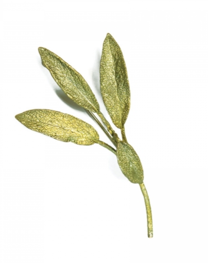 SAGE LEAF BROOCH