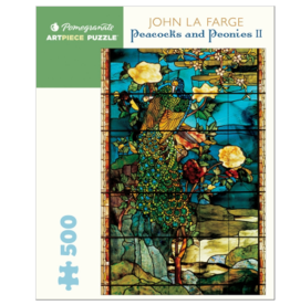 PEACOCKS AND PEONIES 500 PIECE PUZZLE