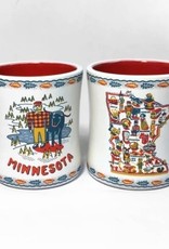 ONE HUNDRED EIGHTY DEGREES MINNESOTA STONEWARE MUG