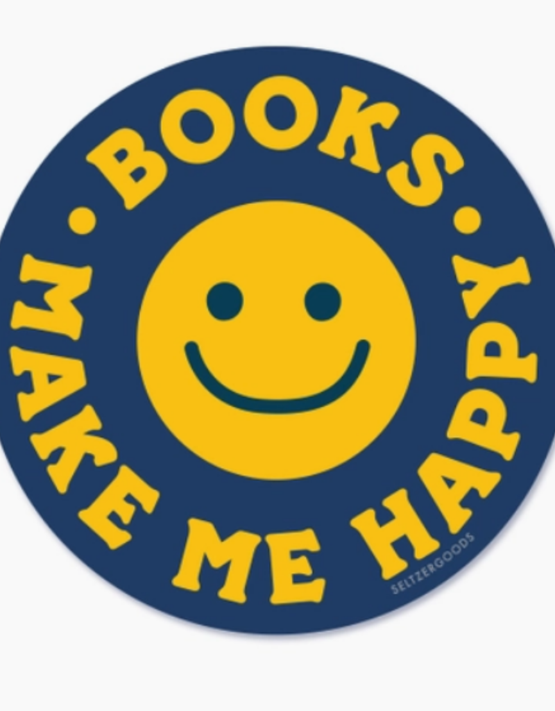 HAPPY BOOKS SMILEY STICKER