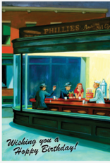 HOPPER NIGHTHAWKS BIRTHDAY CARD