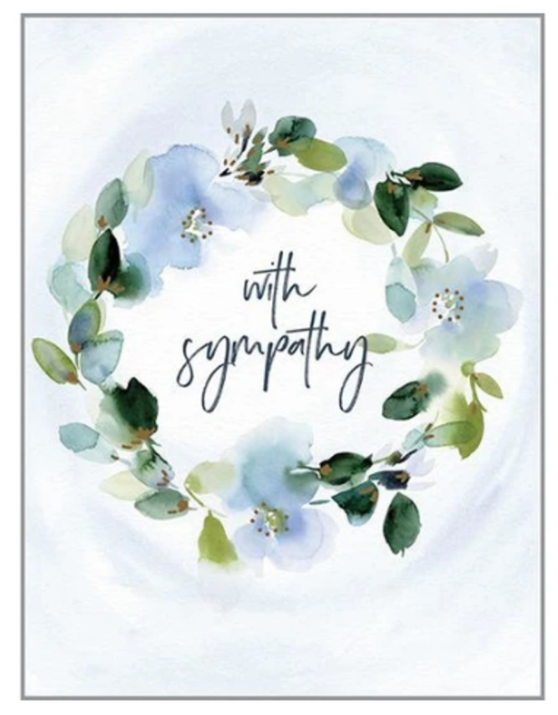 SOFT BLUE WREATH SYMPATHY CC