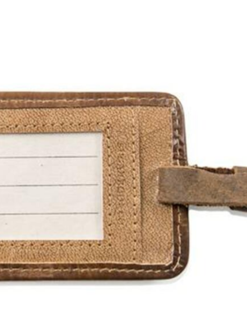 SUSAN SONTAG LEATHER LUGGAGE TAG