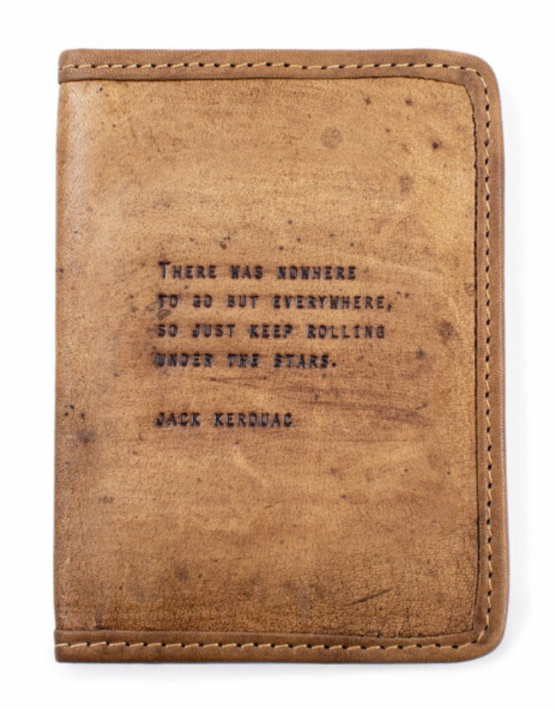 JACK KEROUAC LEATHER PASSPORT COVER