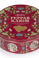 PEPPARKAKOR IN RED ROSEMALING TIN