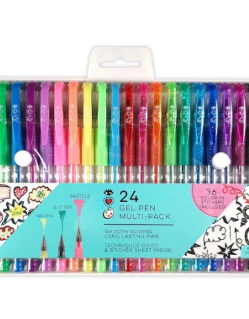 Bright Stripes 24 GEL PEN MULTI PACK