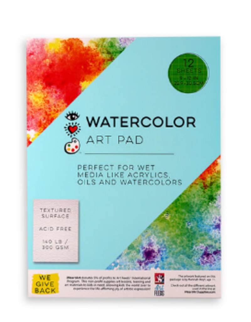 Bright Stripes WATERCOLOR ART PAD