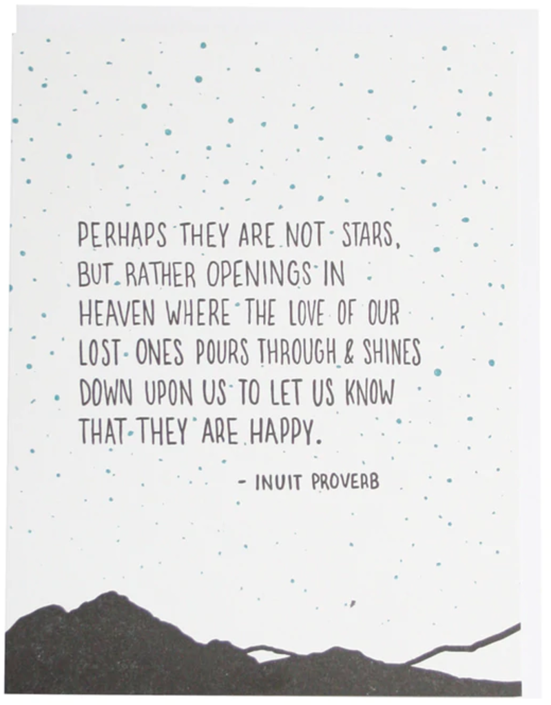 SMUDGE INK STARS IN THE SKY SYMPATHY CARD