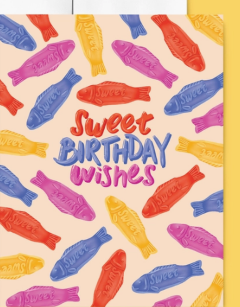 BELLE BELETTE SWEDISH FISH BIRTHDAY CARD