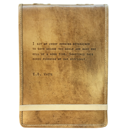 E.B. WHITE LEATHER JOURNAL