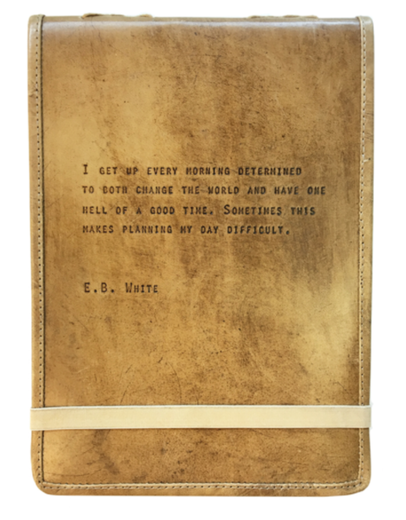 E.B. WHITE LEATHER JOURNAL