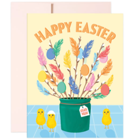 BELLE BELETTE SWEDISH FEATHER TREE EASTER CARD