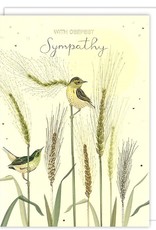 BIRDS AND REEDS SYMPATHY CARD