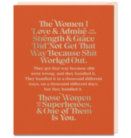 THE WOMEN I LOVE AND ADMIRE CARD