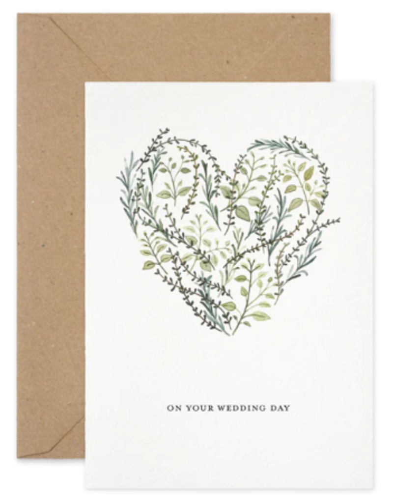 PAPER PARADE STATIONERS ON YOUR WEDDING DAY CARD