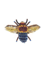 TROVELORE BLUE BANDED BEE BROOCH
