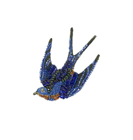 TROVELORE FLYING SWALLOW BROOCH